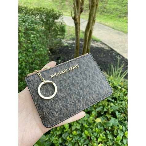 card holder keychain michael kors|michael kors coin purse keychain.